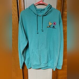 Peanuts Green Hoodie with Logo